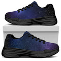 Nebula Universe Galaxy Deep Space Print Black Chunky Shoes
