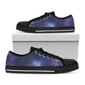 Nebula Universe Galaxy Deep Space Print Black Low Top Sneakers
