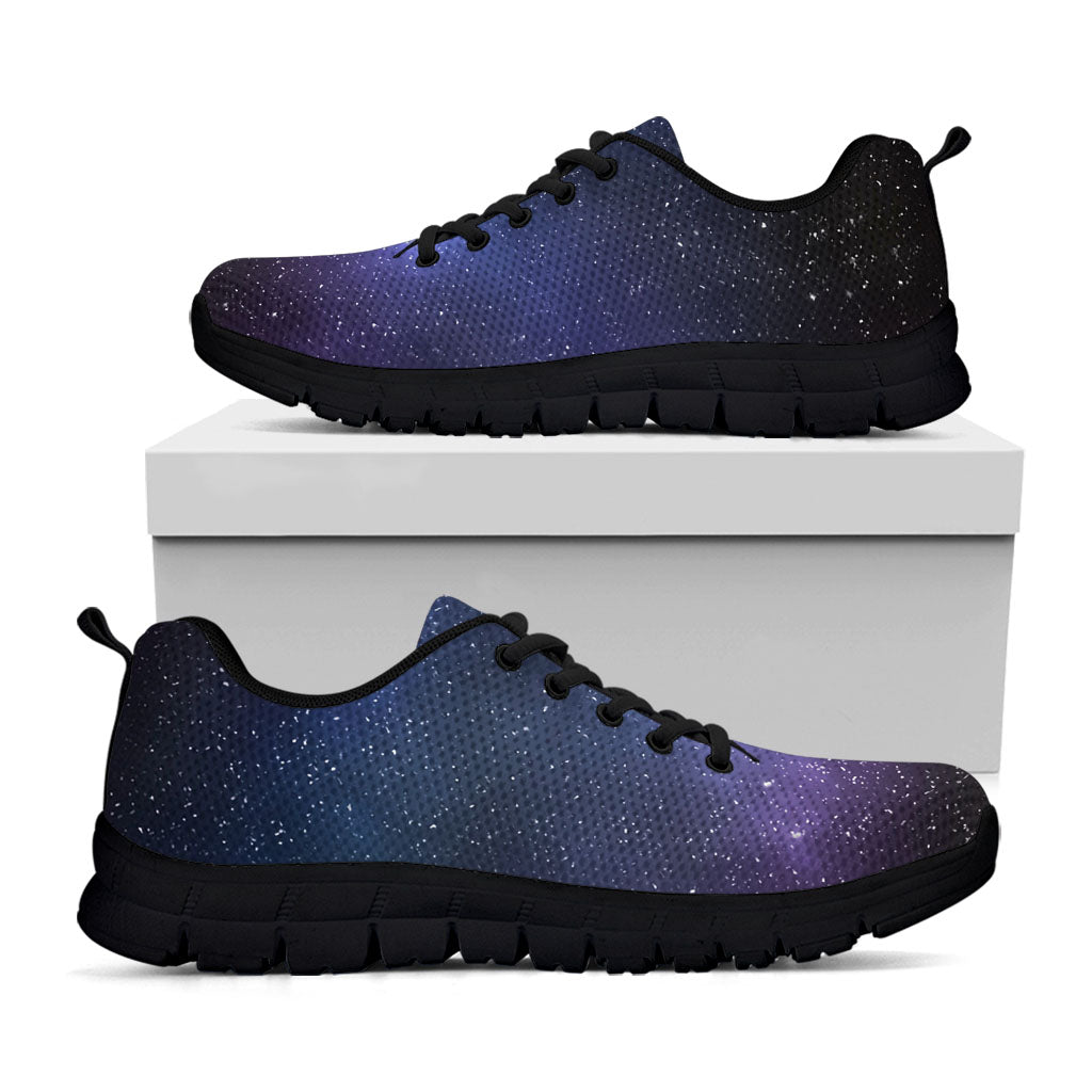 Nebula Universe Galaxy Deep Space Print Black Running Shoes