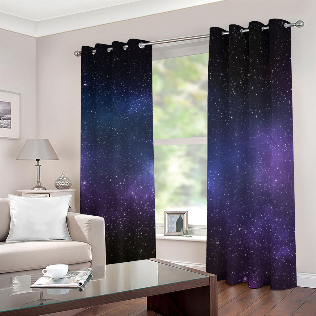 Nebula Universe Galaxy Deep Space Print Blackout Grommet Curtains