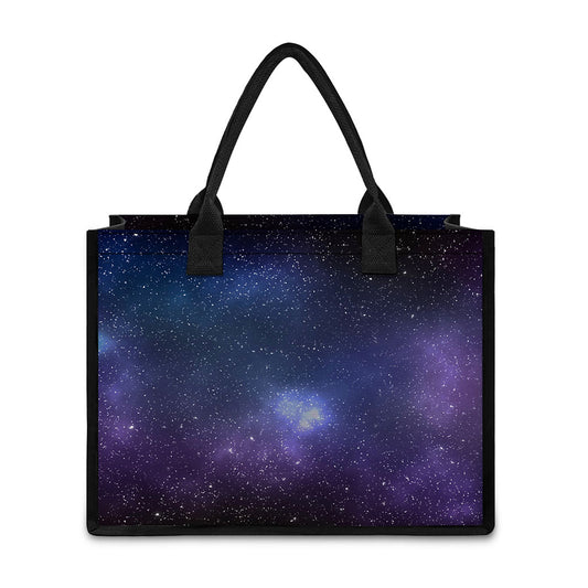 Nebula Universe Galaxy Deep Space Print Canvas Tote Bag