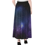 Nebula Universe Galaxy Deep Space Print Chiffon Maxi Skirt