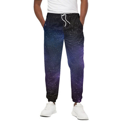 Nebula Universe Galaxy Deep Space Print Cotton Pants
