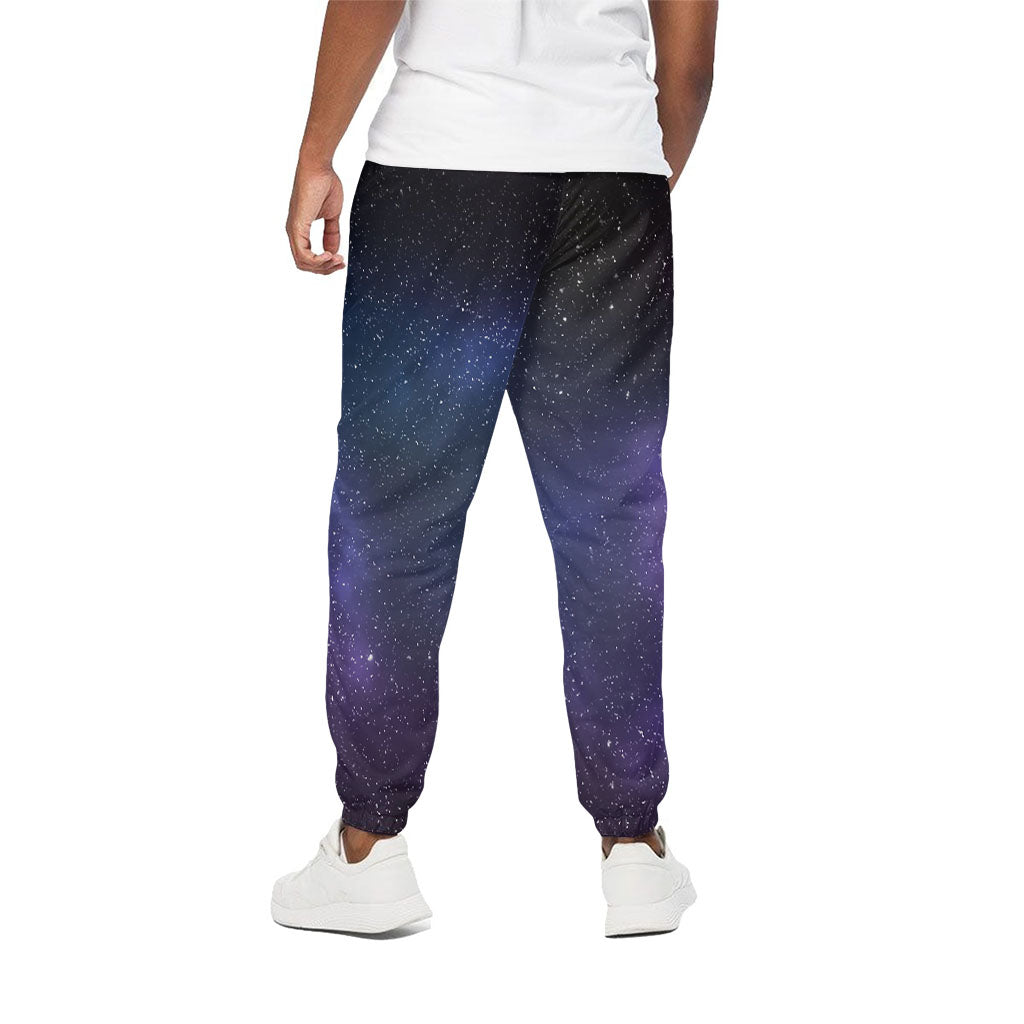 Nebula Universe Galaxy Deep Space Print Cotton Pants