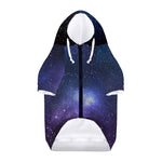 Nebula Universe Galaxy Deep Space Print Dog Zip Up Hoodie
