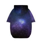 Nebula Universe Galaxy Deep Space Print Dog Zip Up Hoodie