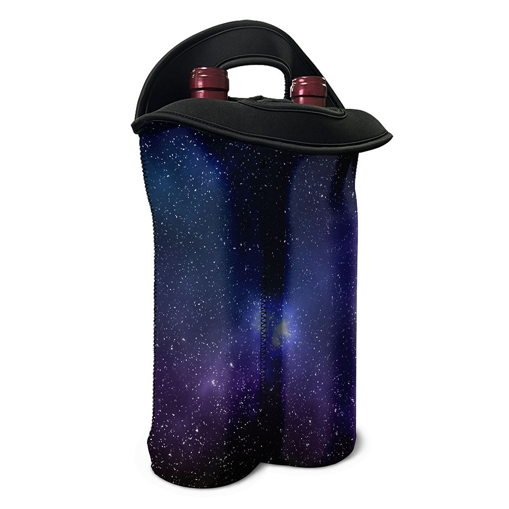 Nebula Universe Galaxy Deep Space Print Double Neoprene Wine Tote