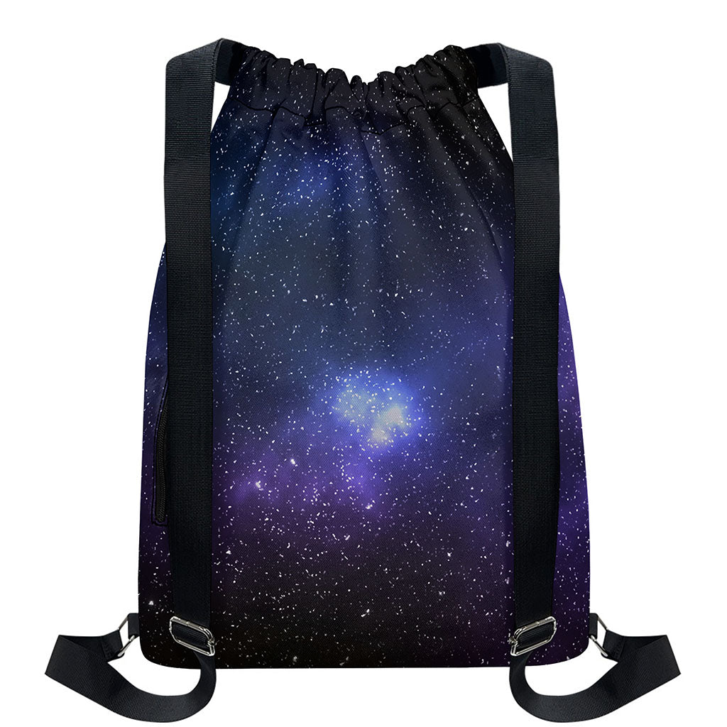 Nebula Universe Galaxy Deep Space Print Drawstring Backpack