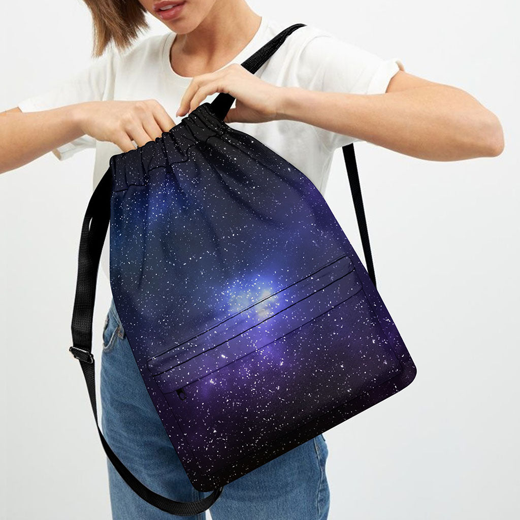 Nebula Universe Galaxy Deep Space Print Drawstring Backpack