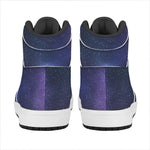 Nebula Universe Galaxy Deep Space Print High Top Leather Sneakers