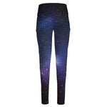 Nebula Universe Galaxy Deep Space Print High-Waisted Pocket Leggings