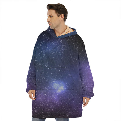 Nebula Universe Galaxy Deep Space Print Hoodie Blanket
