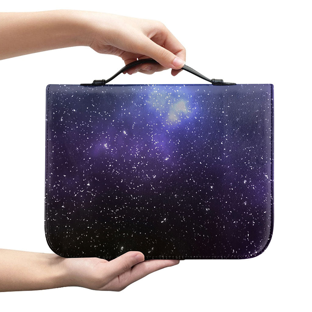 Nebula Universe Galaxy Deep Space Print Leather Bible Cover