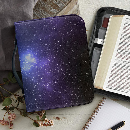 Nebula Universe Galaxy Deep Space Print Leather Bible Cover