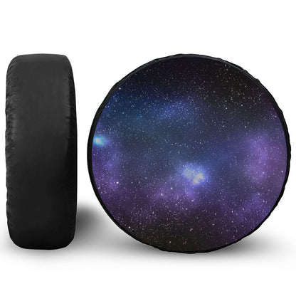 Nebula Universe Galaxy Deep Space Print Leather Spare Tire Cover
