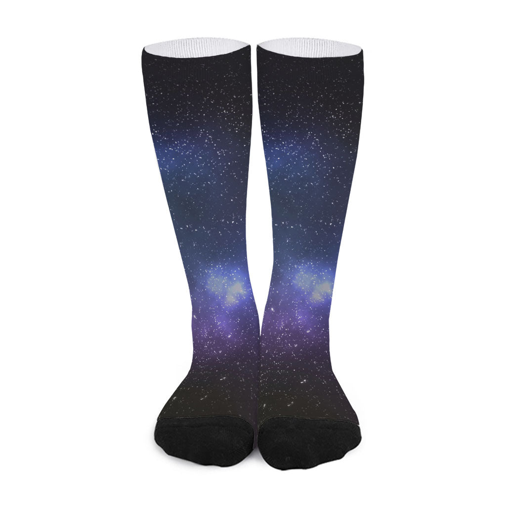Nebula Universe Galaxy Deep Space Print Long Socks