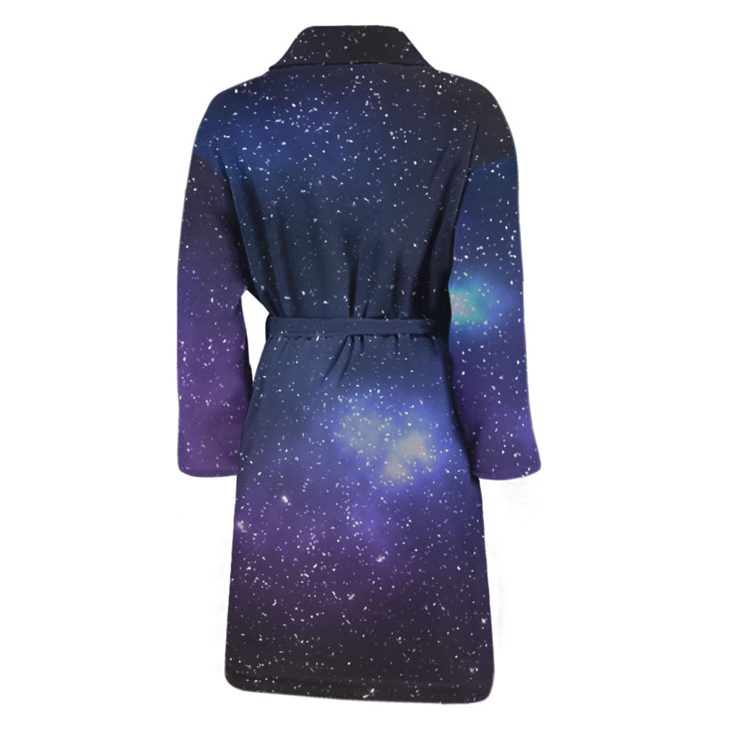 Nebula Universe Galaxy Deep Space Print Men's Bathrobe