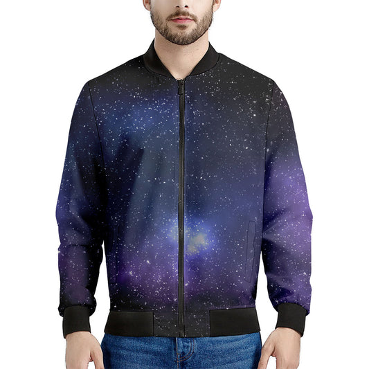 Nebula Universe Galaxy Deep Space Print Men's Bomber Jacket