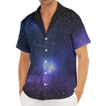 Nebula Universe Galaxy Deep Space Print Men's Deep V-Neck Shirt