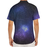 Nebula Universe Galaxy Deep Space Print Men's Deep V-Neck Shirt