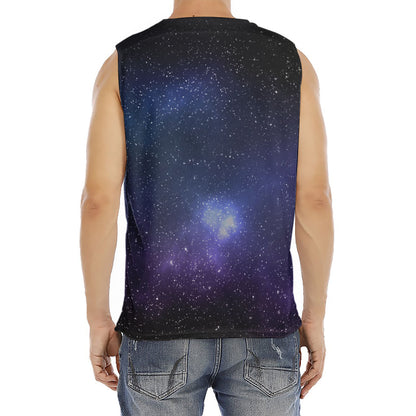 Nebula Universe Galaxy Deep Space Print Men's Fitness Tank Top