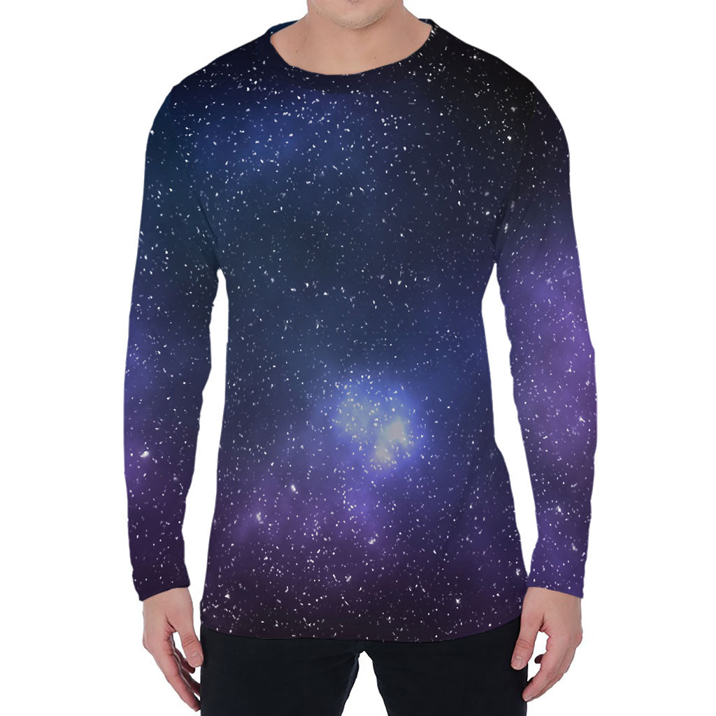 Nebula Universe Galaxy Deep Space Print Men's Long Sleeve T-Shirt