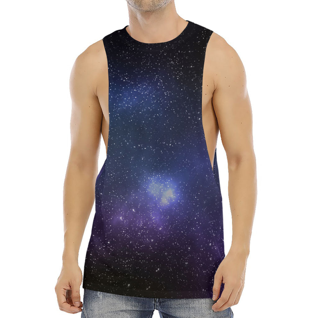 Nebula Universe Galaxy Deep Space Print Men's Muscle Tank Top