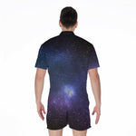 Nebula Universe Galaxy Deep Space Print Men's Rompers