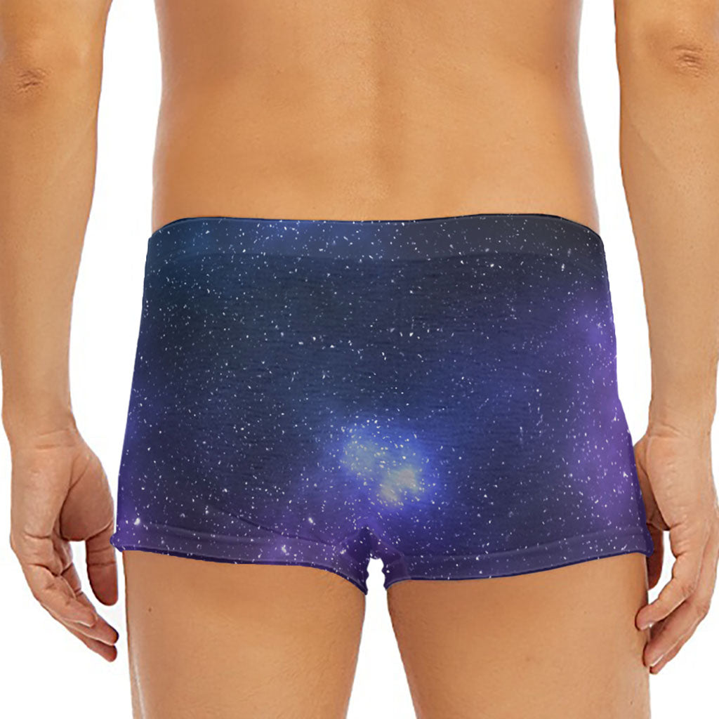Nebula Universe Galaxy Deep Space Print Men's Short Boxer Briefs