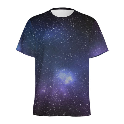 Nebula Universe Galaxy Deep Space Print Men's Sports T-Shirt