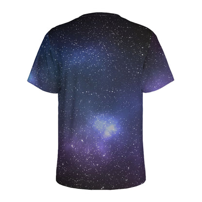 Nebula Universe Galaxy Deep Space Print Men's Sports T-Shirt