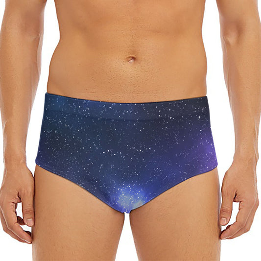 Nebula Universe Galaxy Deep Space Print Men's Triangle Swim Briefs
