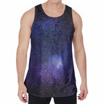 Nebula Universe Galaxy Deep Space Print Men's Velvet Tank Top