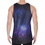 Nebula Universe Galaxy Deep Space Print Men's Velvet Tank Top