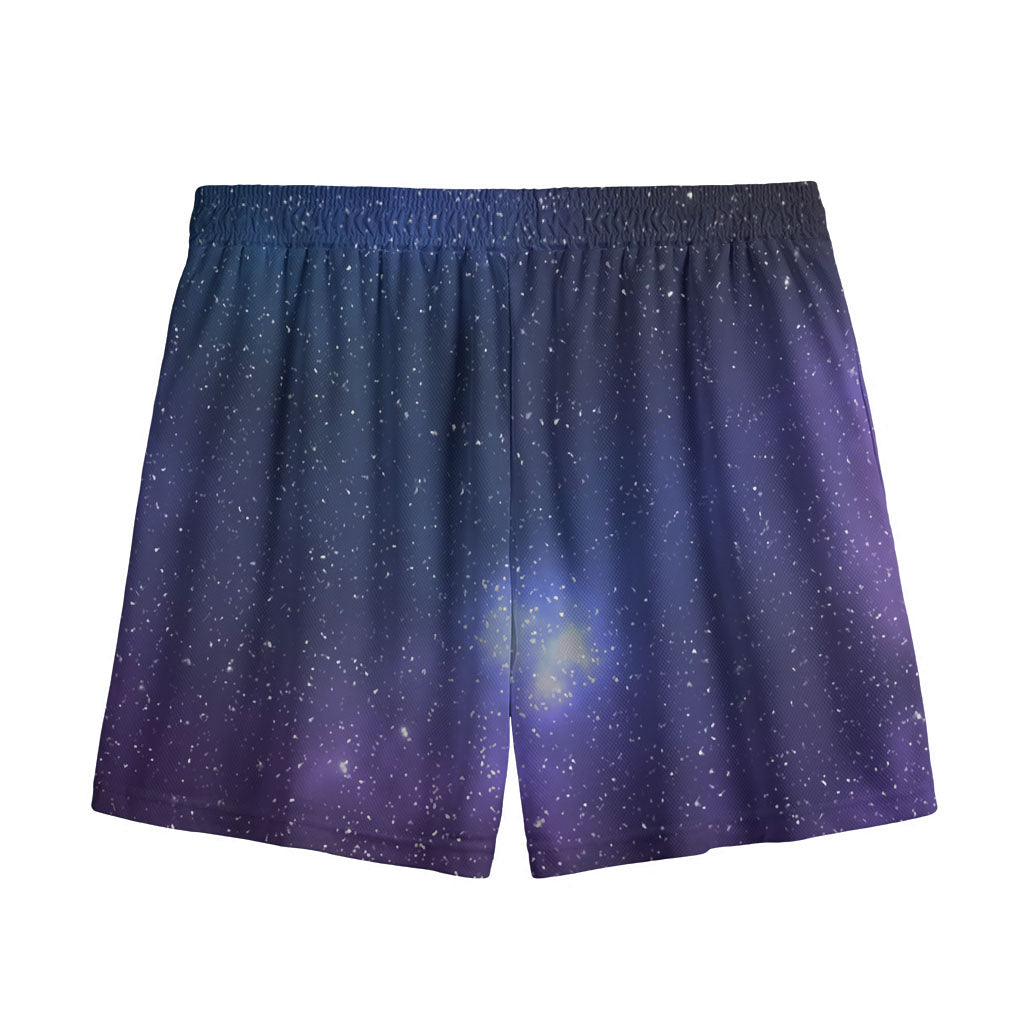 Nebula Universe Galaxy Deep Space Print Mesh Shorts