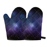 Nebula Universe Galaxy Deep Space Print Oven Mitts