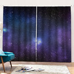 Nebula Universe Galaxy Deep Space Print Pencil Pleat Curtains