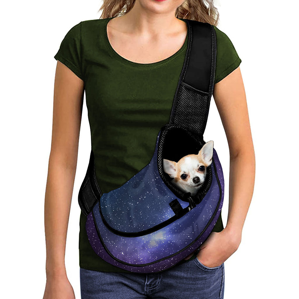 Nebula Universe Galaxy Deep Space Print Pet Sling Carrier