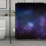 Nebula Universe Galaxy Deep Space Print Polyester Shower Curtain
