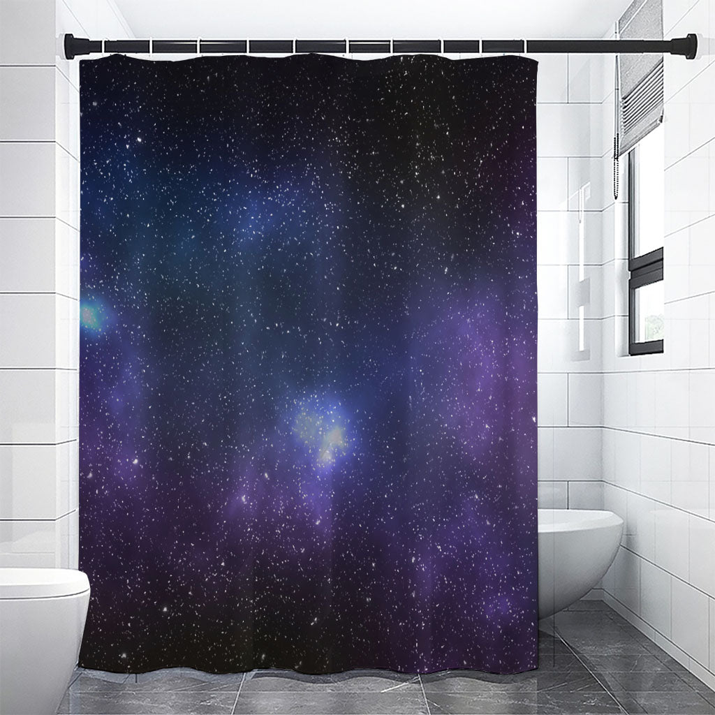 Nebula Universe Galaxy Deep Space Print Premium Shower Curtain