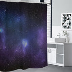 Nebula Universe Galaxy Deep Space Print Premium Shower Curtain