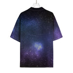 Nebula Universe Galaxy Deep Space Print Rayon Hawaiian Shirt