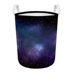 Nebula Universe Galaxy Deep Space Print Round Laundry Basket