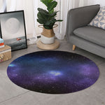 Nebula Universe Galaxy Deep Space Print Round Rug