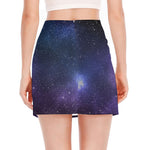 Nebula Universe Galaxy Deep Space Print Side Slit Mini Skirt