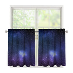 Nebula Universe Galaxy Deep Space Print Tier Curtains