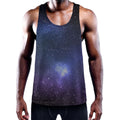 Nebula Universe Galaxy Deep Space Print Men's Workout Tank Top