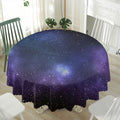 Nebula Universe Galaxy Deep Space Print Waterproof Round Tablecloth