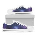 Nebula Universe Galaxy Deep Space Print White Low Top Sneakers
