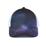 Nebula Universe Galaxy Deep Space Print White Mesh Trucker Cap